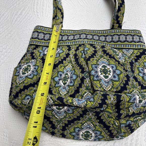 Vera Bradley Cambridge Green Blue,black Shoulder Handbag Medium - Picture 14 of 15
